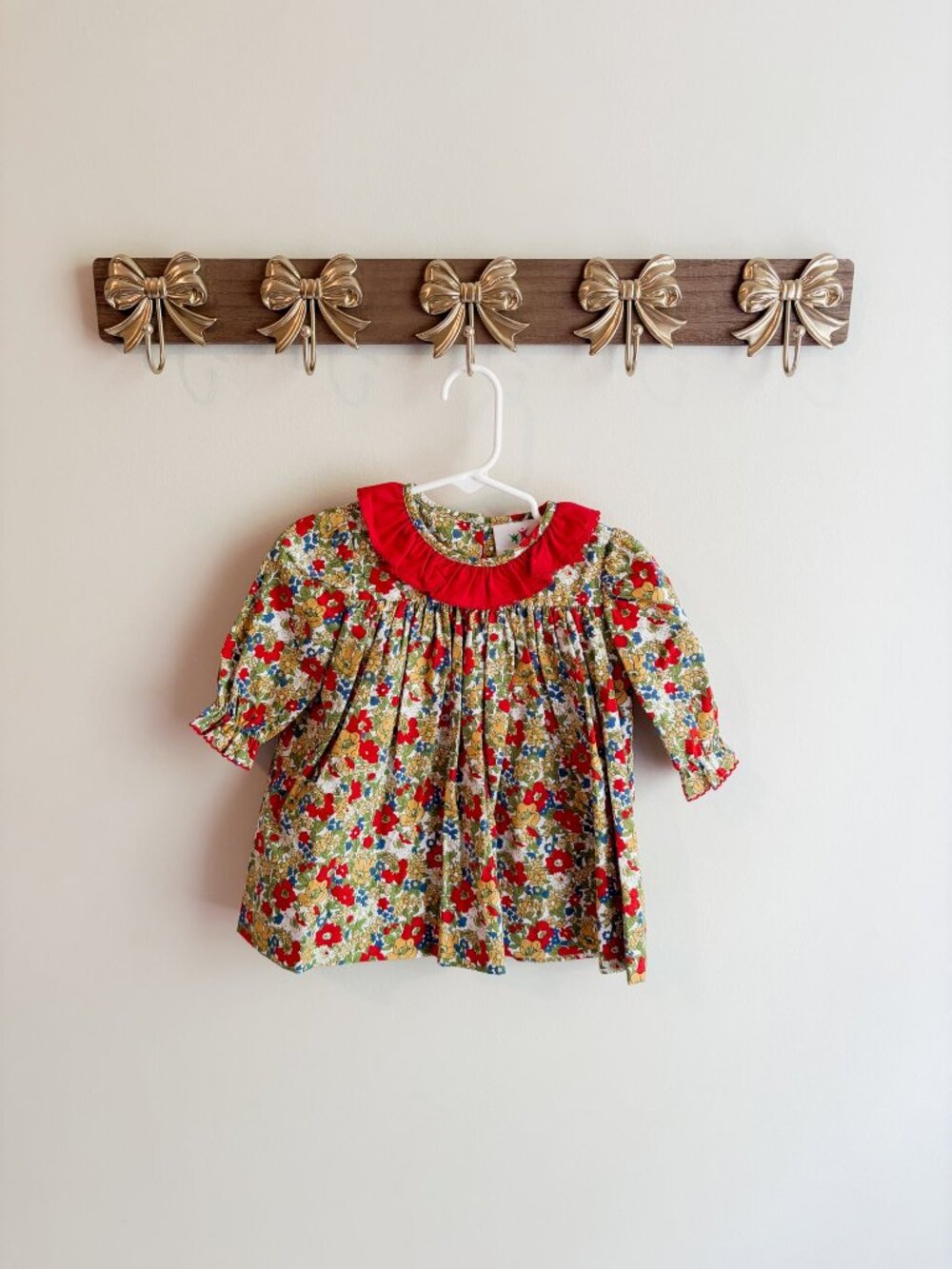 Thaitrang Size 3M Floral Long Sleeve Dress